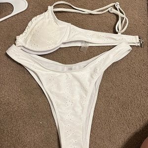 White bathing suit